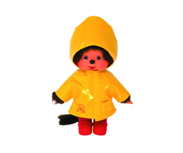 Monchhichi Mončiči chlapec ve žluté pláštěnce 20 cm