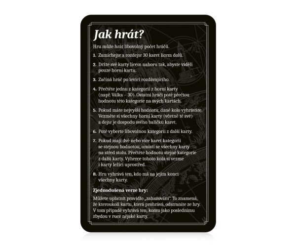 Zaklínač Top Trumps sběratelská karetní hra