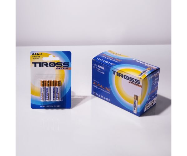 Baterie AAA (LR03, 1.5V) alkalické balení 4 ks