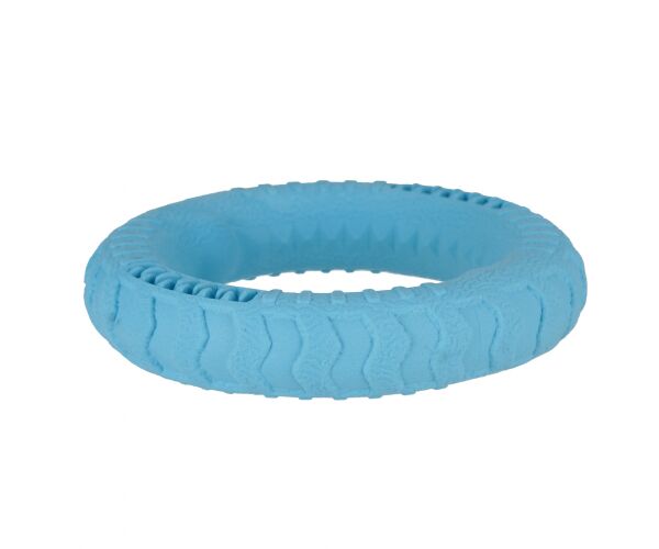 Hračka pro mazlíčky Dentální kroužek pro psy modrý 17 cm