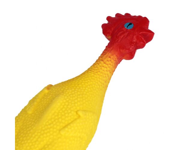 Hračka pro mazlíčky Gumové pískací kuře pro psy 24 cm