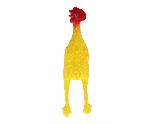 Hračka pro mazlíčky Gumové pískací kuře pro psy 24 cm
