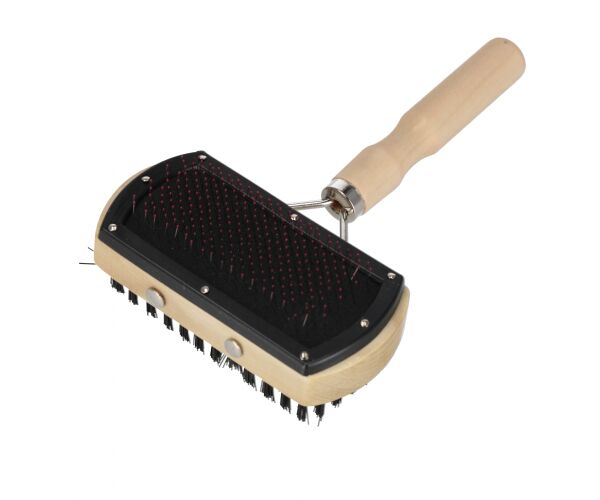 Kartáč na srst dřevěný 22 cm