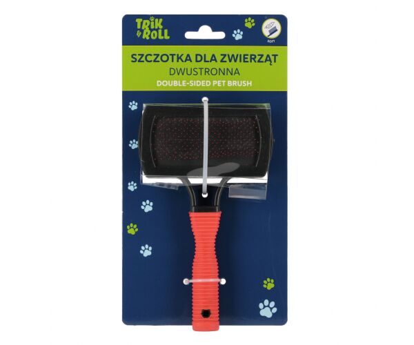 Kartáč na srst plastový 23 cm