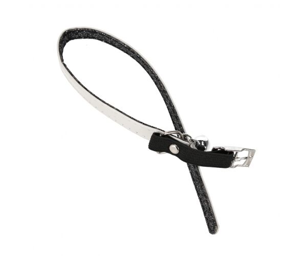 Třpytivý obojek pro kočky s rolničkou 31 cm