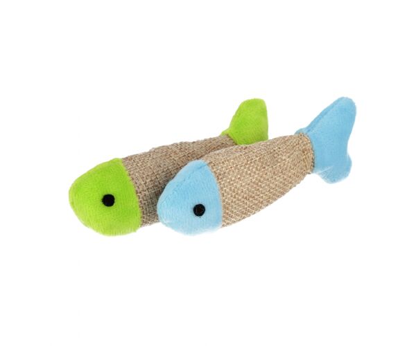 Hračka pro mazlíčky Rybky pro kočky set 2 ks 10 cm