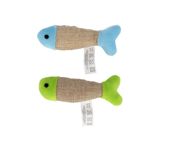 Hračka pro mazlíčky Rybky pro kočky set 2 ks 10 cm