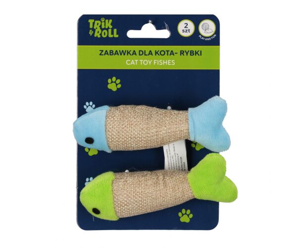Hračka pro mazlíčky Rybky pro kočky set 2 ks 10 cm