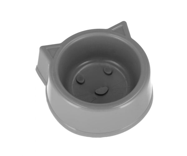 Miska na krmení pro mazlíčky šedá 13 cm