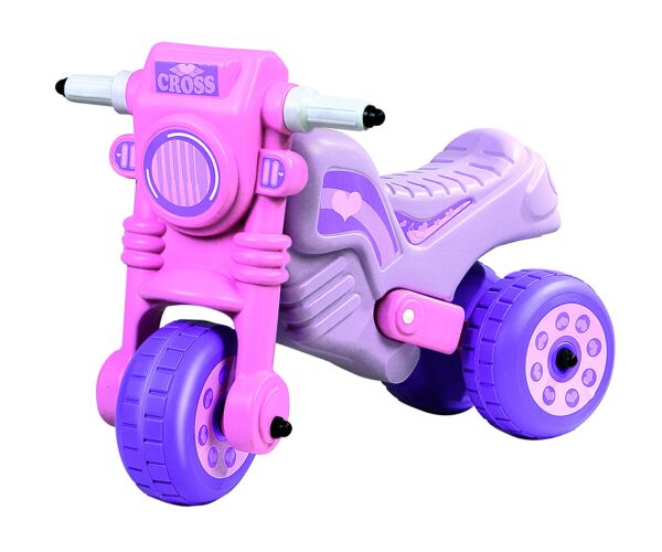 Odrážedlo Cross Motor 1 růžové 59x38x45 cm