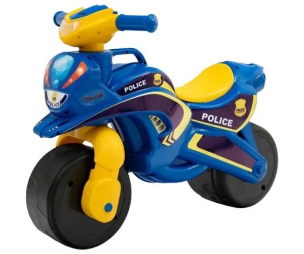 DOLONI Odrážedlo motorka žluto-modrá 70x32x52