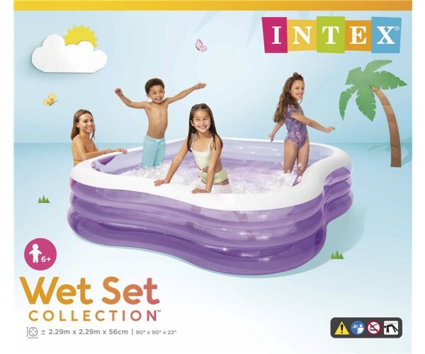 57495NP bazén nafukovací Beach wave 229 x 229 x 56 cm