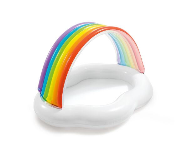57141NP Bazén dětský duha 142 x 119 x 84 cm