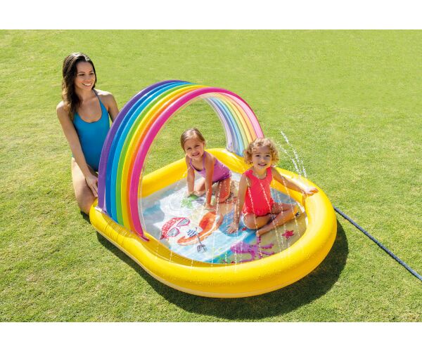 57156NP Nafukovací bazének s duhou 147x130x86 cm