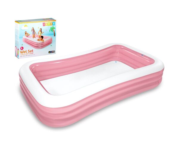 58487NP Intex Bazén nafukovací růžový