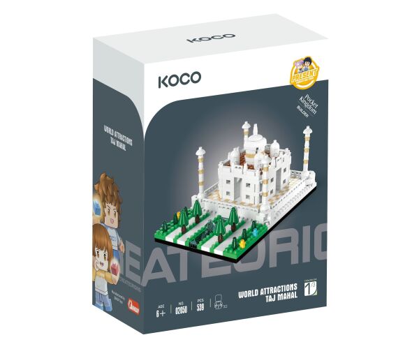 KOCO Stavebnice Tádž Mahal 539 dílků 12x8x5,5 cm