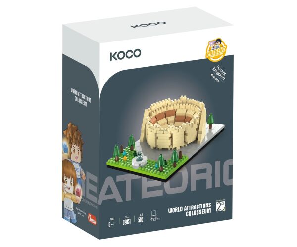 KOCO Stavebnice Koloseum 505 dílků 12x8x3,6 cm