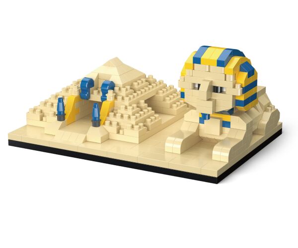 KOCO Stavebnice Pyramida se Sfingou 410 dílků 11,5x8x5,5 cm