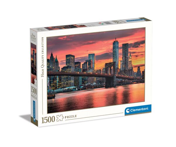 Clementoni - Puzzle Řeka East River za soumraku, USA 1500 dílků