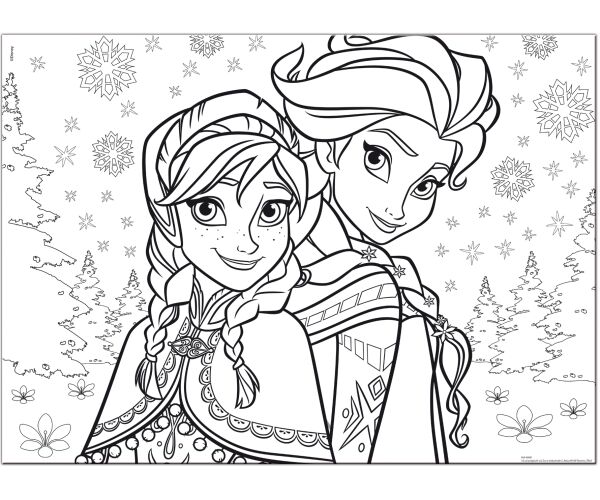 Frozen Puzzle Maxi 60 Elsa a Anna oboustranné 70x50 cm