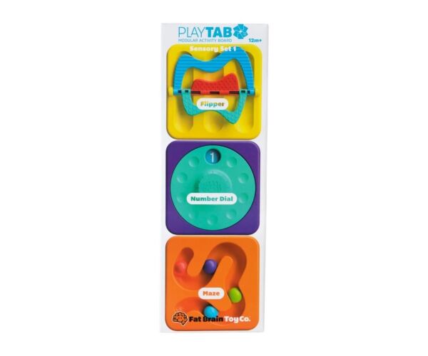 Fat Brain Sada senzorických hraček PlayTab Tile Set 1