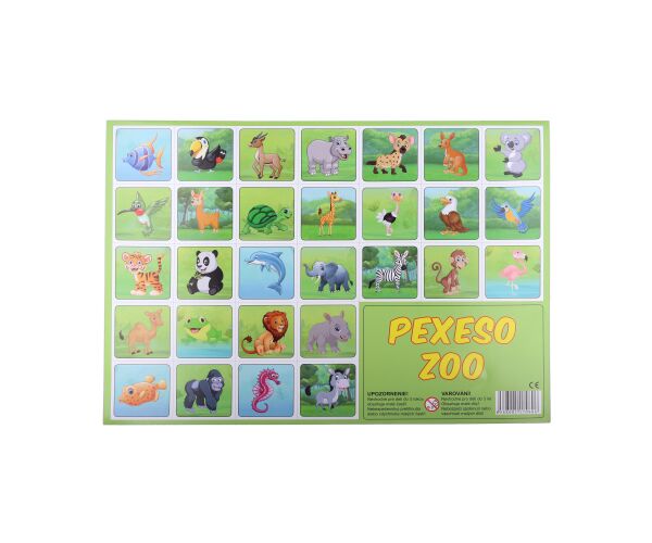 Pexeso Zoo ilustrované