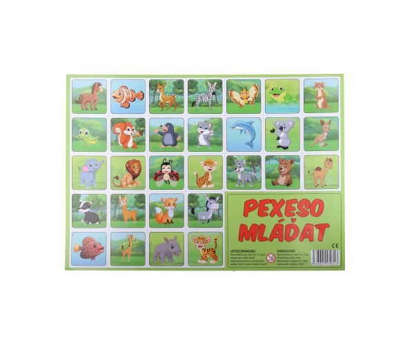 Pexeso mláďata ilustrované