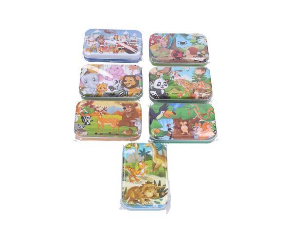 Puzzle 60 ks v plechové krabičce