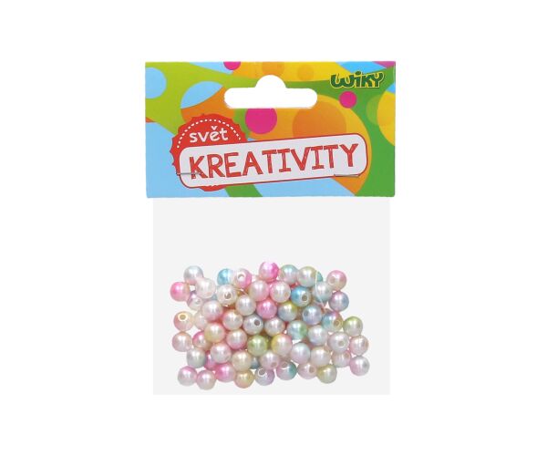 Korálky 20 g perly barevné