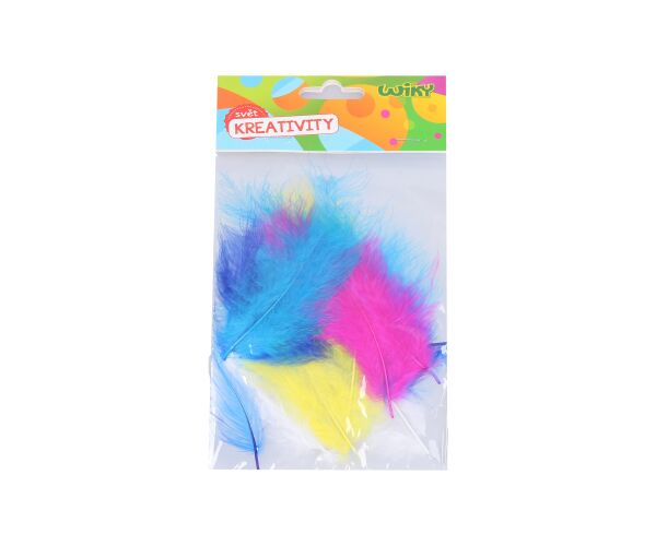 Kreativní set dekorace pírka 10 ks
