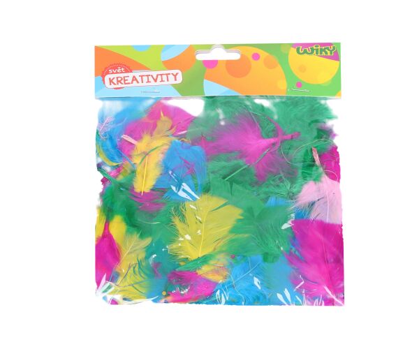 Kreativní set dekorace pírka mix