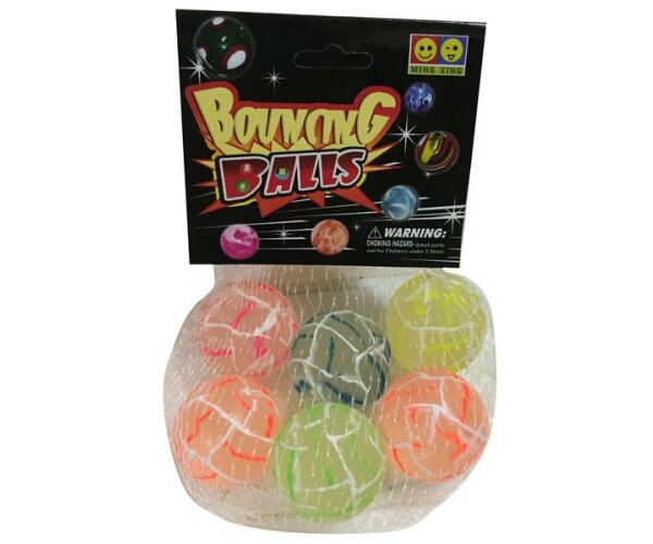 Hop koule barevné set 6ks 3 cm
