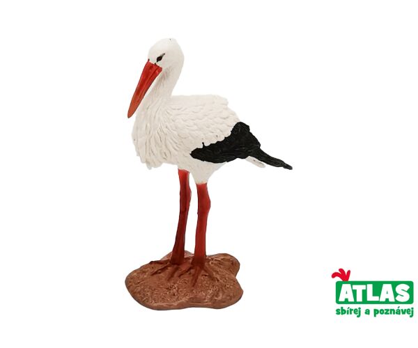 A - Figurka Čáp 9 cm