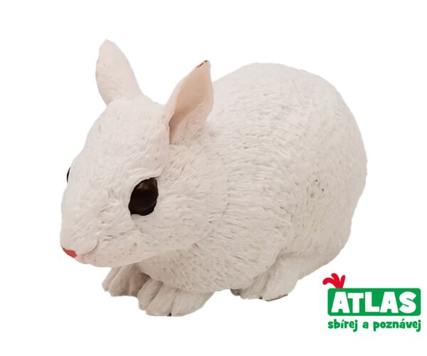 D - Figurka Králík bílý 10 cm
