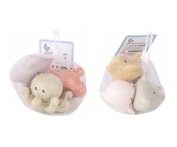 Zvířátka z oceánu eko plast set 3 ks 7 cm