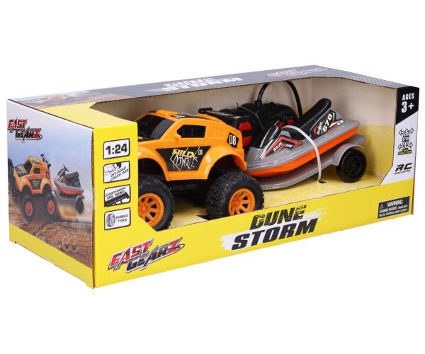 Auto terénní RC na dálkové ovládání se skútrem