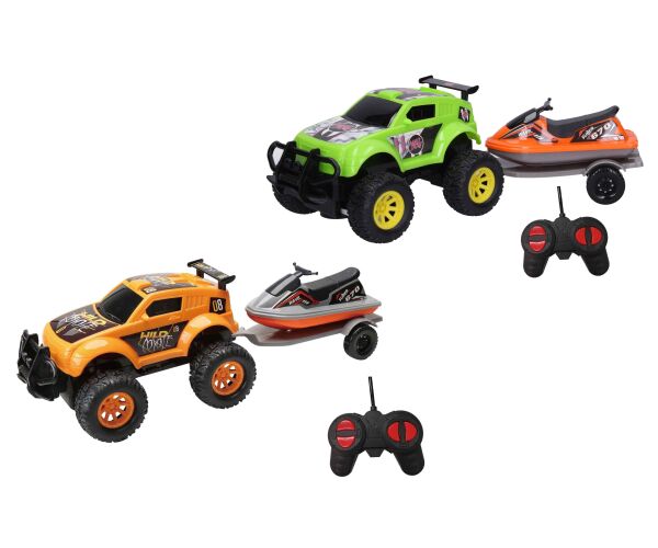 Auto terénní RC na dálkové ovládání se skútrem