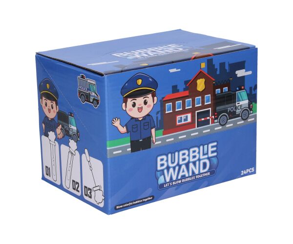 Bublifuk policejní auto 14 cm