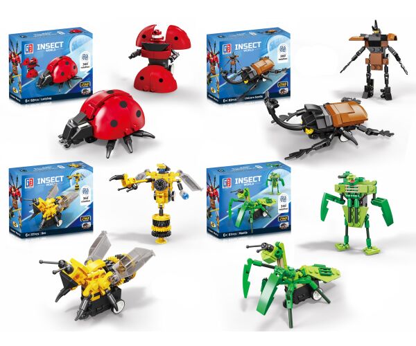 Stavebnice Robot hmyz transformace