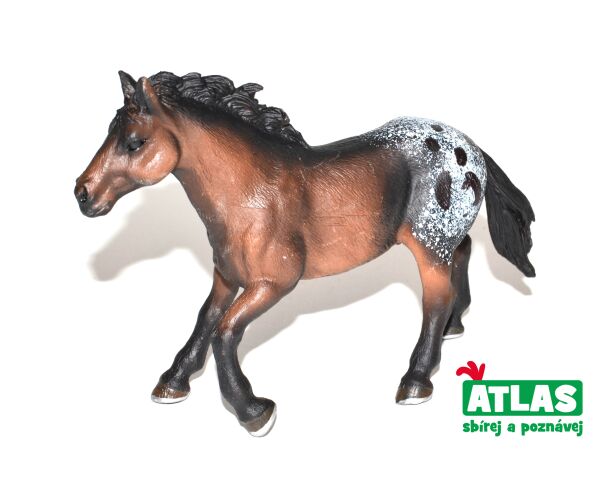 E - Figurka Kůň tmavě hnědý