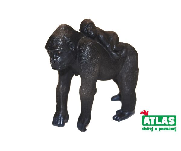 A - Gorila a mládě 7 cm