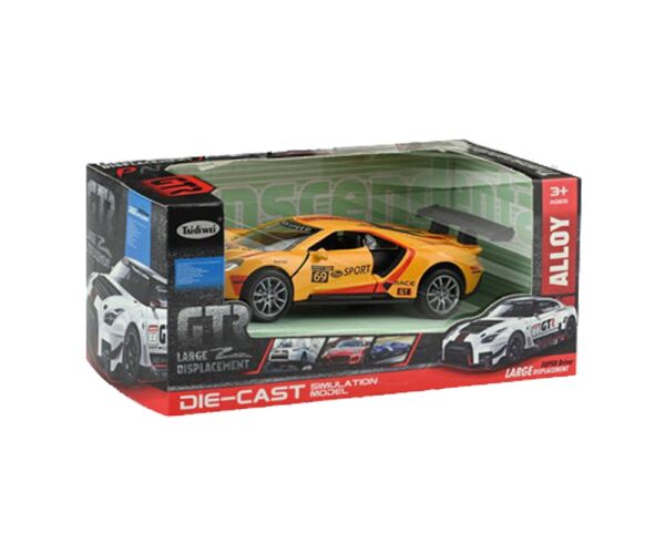 Auto kovové závodní na zpětné natažení 12,5 cm