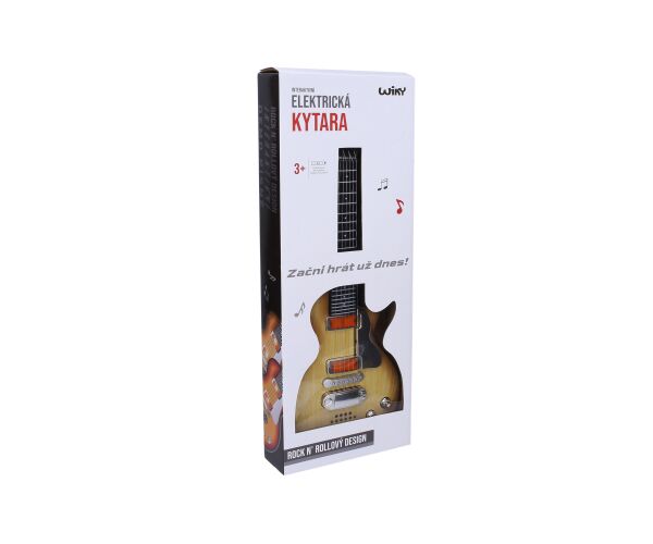 Elektrická kytara s efekty 55 cm - český obal