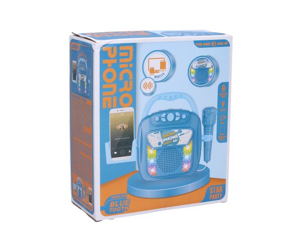 Hudební box s mikrofonem a bluetooth 28 cm
