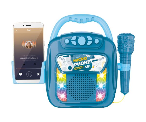 Hudební box s mikrofonem a bluetooth 28 cm
