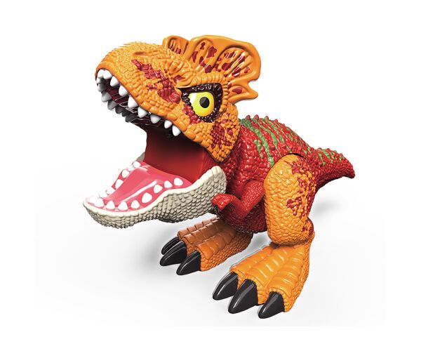Dinosaurus s efekty červený 26,5x11x13 cm
