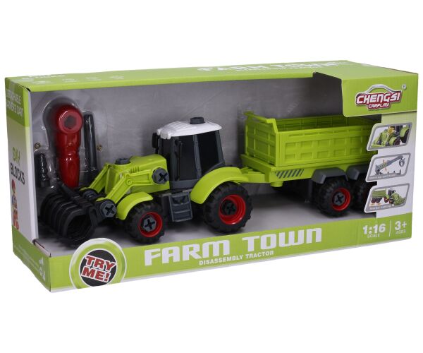 Traktor šroubovací nakladač s návěsem set 40 cm