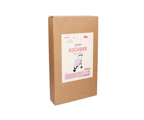 Kočárek sportovní pro panenky 45,5x29x53 cm - Český obal