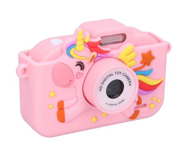 Dětský digitální fotoaparát silikonové pouzdro jednorožec - foto 48Mpx, video Full HD