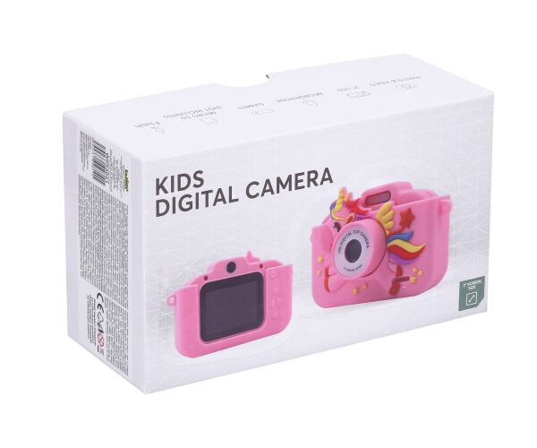 Dětský digitální fotoaparát silikonové pouzdro jednorožec - foto 48Mpx, video Full HD